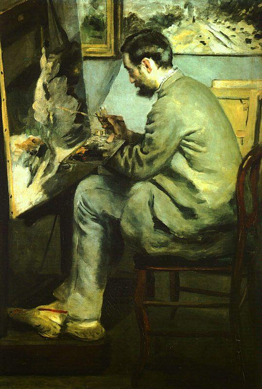 Pierre Renoir Bazille at his Easel oil painting picture